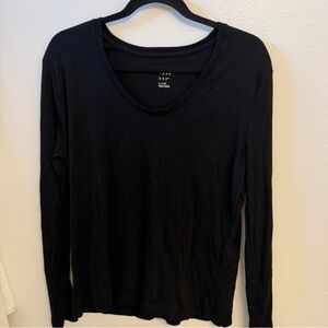 A New Day Ribbed Long Sleeve Black